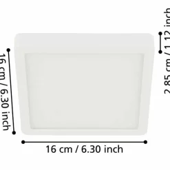 Luminaires Eglo Éclairage Led|Plafonnier Eglo FUEVA LED Blanc, 1 lumière