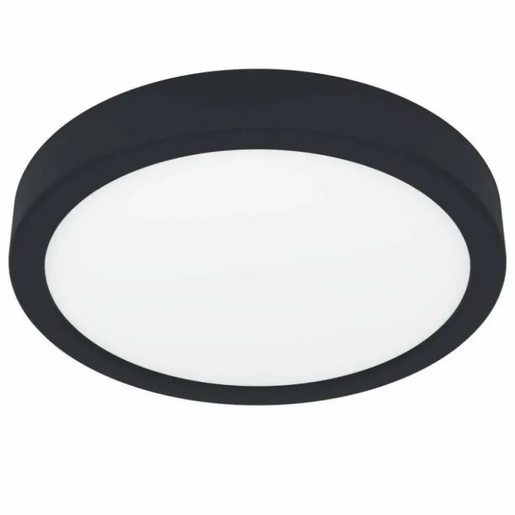 Luminaires Eglo Éclairage Led|Plafonnier Eglo FUEVA LED Noir, 1 lumière