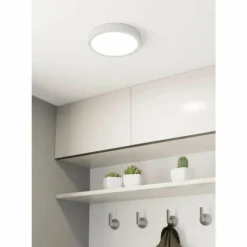 Luminaires Eglo Éclairage Led|Plafonnier Eglo FUEVA LED Blanc, 1 lumière