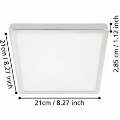 Luminaires Eglo Éclairage Led|Plafonnier Eglo FUEVA LED Blanc, 1 lumière