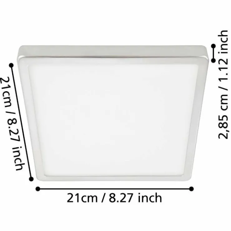Luminaires Eglo Éclairage Led|Plafonnier Eglo FUEVA LED Blanc, 1 lumière