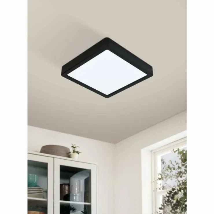 Luminaires Eglo Éclairage Led|Plafonnier Eglo FUEVA-Z LED Noir, 1 lumière