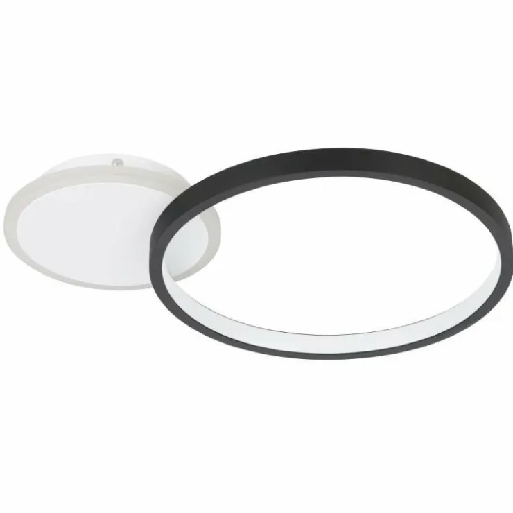 Luminaires Eglo Éclairage Led|Plafonnier Eglo GAFARES LED Noir, Blanc, 1 lumière