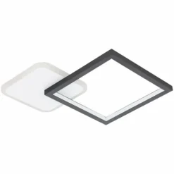 Luminaires Eglo Éclairage Led|Plafonnier Eglo GAFARES LED Noir, Blanc, 1 lumière