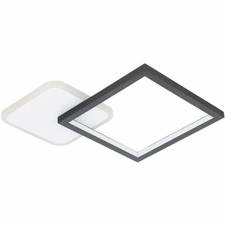Luminaires Eglo Éclairage Led|Plafonnier Eglo GAFARES LED Noir, Blanc, 1 lumière