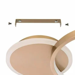 Plafonnier Eglo GAFARES LED Or, Blanc, 1 lumière