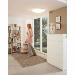 Luminaires Eglo Éclairage Led|Plafonnier Eglo GIRON LED Blanc, 1 lumière, Télécommandes