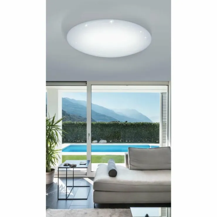 Luminaires Eglo Éclairage Led|Plafonnier Eglo GIRON-S LED Blanc, 1 lumière, Télécommandes