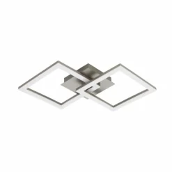 Luminaires Eglo Éclairage Led|Plafonnier Eglo Huera LED Nickel mat, 1 lumière