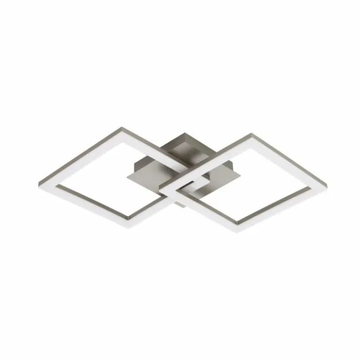 Luminaires Eglo Éclairage Led|Plafonnier Eglo Huera LED Nickel mat, 1 lumière