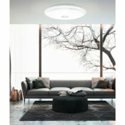 Luminaires Eglo Éclairage Led|Plafonnier EGLO LANCIANO LED Transparent, Blanc, 1 lumière, Télécommandes