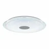 Plafonnier Eglo LANCIANO-Z LED Transparent, Blanc, 1 lumière, Changeur de couleurs