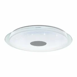Plafonnier Eglo LANCIANO-Z LED Transparent, Blanc, 1 lumière, Changeur de couleurs