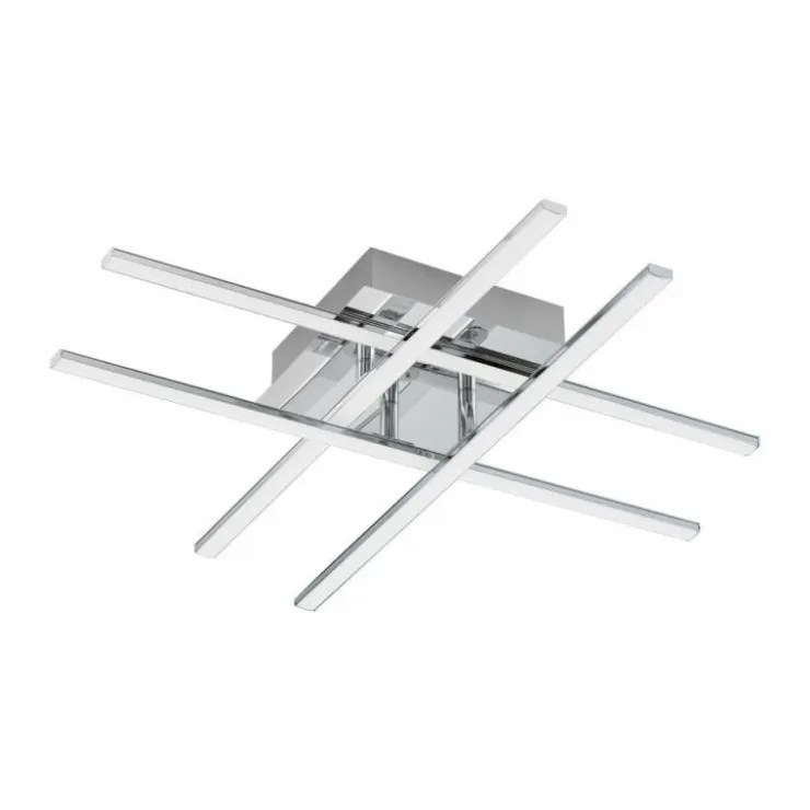 Luminaires Eglo Éclairage Led|Plafonnier Eglo LASANA 1 LED Chrome, 1 lumière