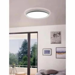 Luminaires Eglo Éclairage Led|Plafonnier Eglo LAZARAS LED Blanc, 1 lumière, Changeur de couleurs
