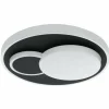 Luminaires Eglo Éclairage Led|Plafonnier Eglo LEPRESO LED Noir, Blanc, 1 lumière