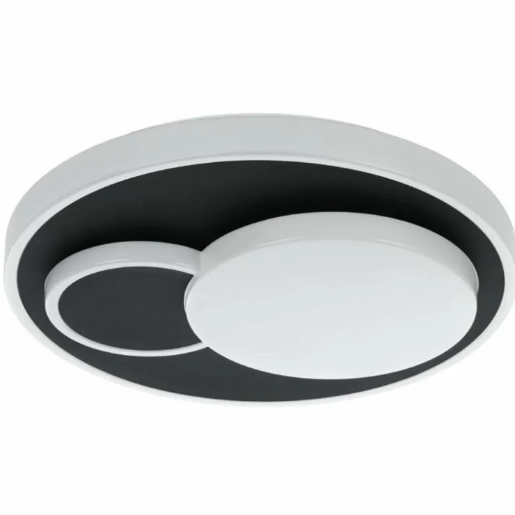 Luminaires Eglo Éclairage Led|Plafonnier Eglo LEPRESO LED Noir, Blanc, 1 lumière