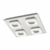 Luminaires Eglo Éclairage Led|Plafonnier Eglo LITAGO LED Nickel mat, 4 lumières