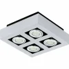 Luminaires Eglo Plafonniers|Plafonnier Eglo LOKE 1 Aluminium