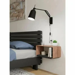 Luminaires Eglo Appliques|Plafonnier Eglo LORETO Noir, Blanc, 1 lumière