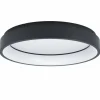 Plafonnier Eglo MARGHERA-Z LED Noir, 4 lumières, Changeur de couleurs