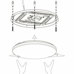 Luminaires Eglo Éclairage Led|Plafonnier Eglo MARUNELLA LED Blanc, 1 lumière