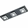 Luminaires Eglo Éclairage Led|Plafonnier Eglo MASIANO LED Noir, 3 lumières