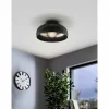 Luminaires Eglo Plafonniers|Plafonnier Eglo MOGANO Noir, 1 lumière