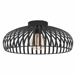 Luminaires Eglo Plafonniers|Plafonnier Eglo MOGANO Noir, 1 lumière