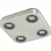 Luminaires Eglo Downlights|Plafonnier Eglo Montale LED Nickel mat, 4 lumières