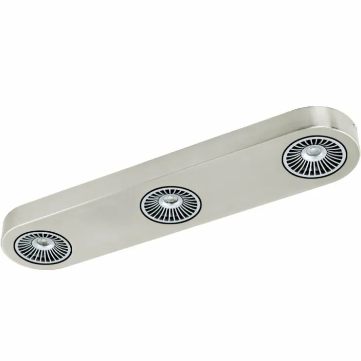 Luminaires Eglo Éclairage Led|Plafonnier Eglo Montale LED Nickel mat, 3 lumières