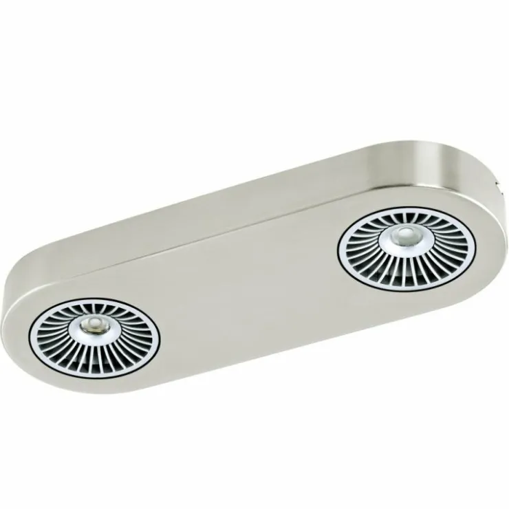 Luminaires Eglo Éclairage Led|Plafonnier Eglo Montale LED Nickel mat, 2 lumières