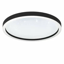 Plafonnier Eglo MONTEMORELOS-Z LED Noir, 1 lumière, Changeur de couleurs