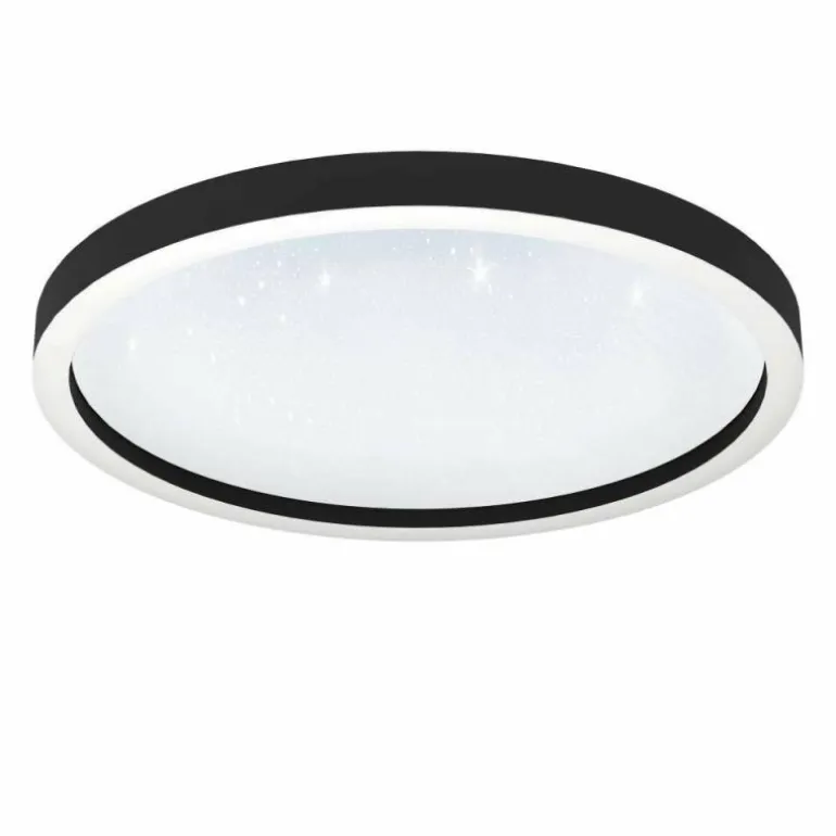 Plafonnier Eglo MONTEMORELOS-Z LED Noir, 1 lumière, Changeur de couleurs