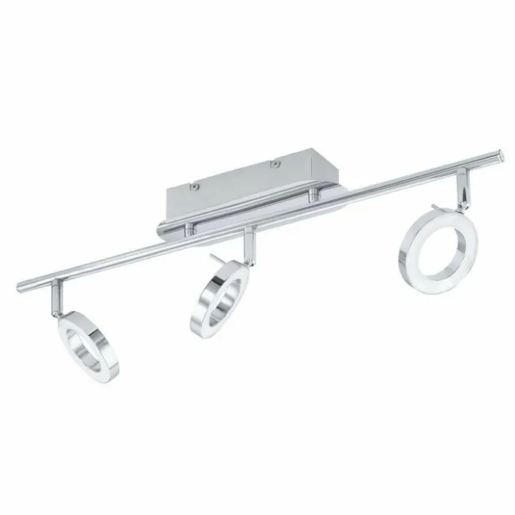 Luminaires Eglo Éclairage Led|Plafonnier Eglo NAUDELLA LED Chrome, 3 lumières