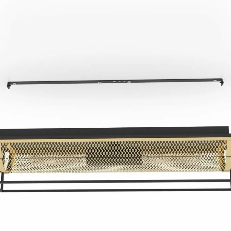 Luminaires Eglo Plafonniers|Plafonnier Eglo NOHALES Noir, 2 lumières