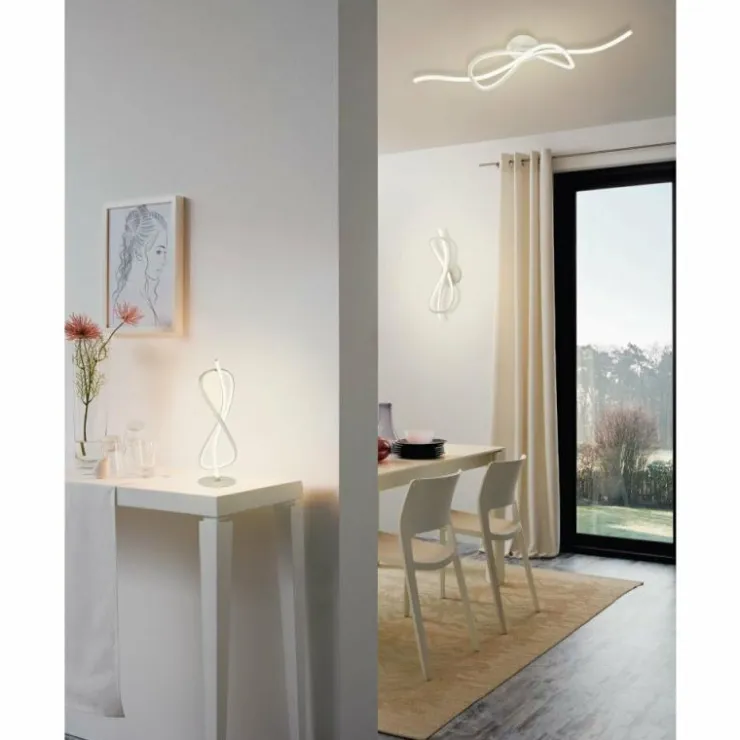 Luminaires Eglo Éclairage Led|Plafonnier Eglo NOVAFELTRIA LED Nickel mat, 1 lumière