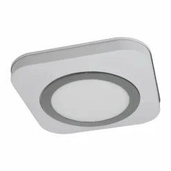 Luminaires Eglo Éclairage Led|Plafonnier Eglo OLMOS LED Chrome, Blanc, 1 lumière