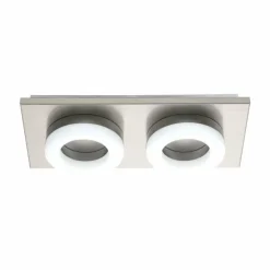 Luminaires Eglo Éclairage Led|Plafonnier Eglo PALENA LED Nickel mat, 2 lumières