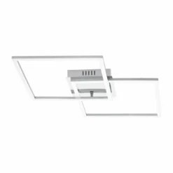 Luminaires Eglo Éclairage Led|Plafonnier Eglo PALMAVES LED Nickel mat, Argenté, 1 lumière