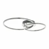 Luminaires Eglo Éclairage Led|Plafonnier Eglo PALMAVES LED Nickel mat, 12 lumières, Télécommandes