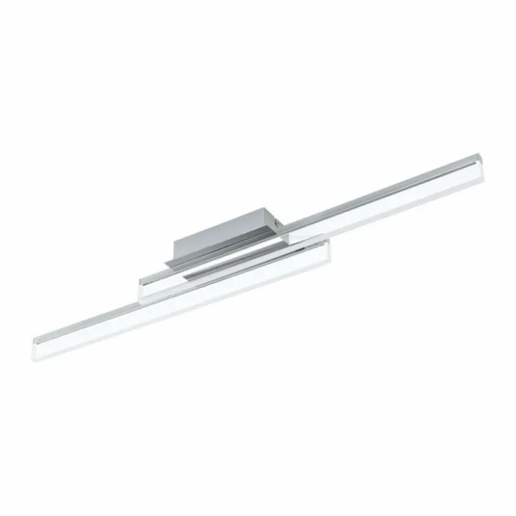 Luminaires Eglo Éclairage Led|Plafonnier Eglo PALMITAL LED Chrome, 2 lumières