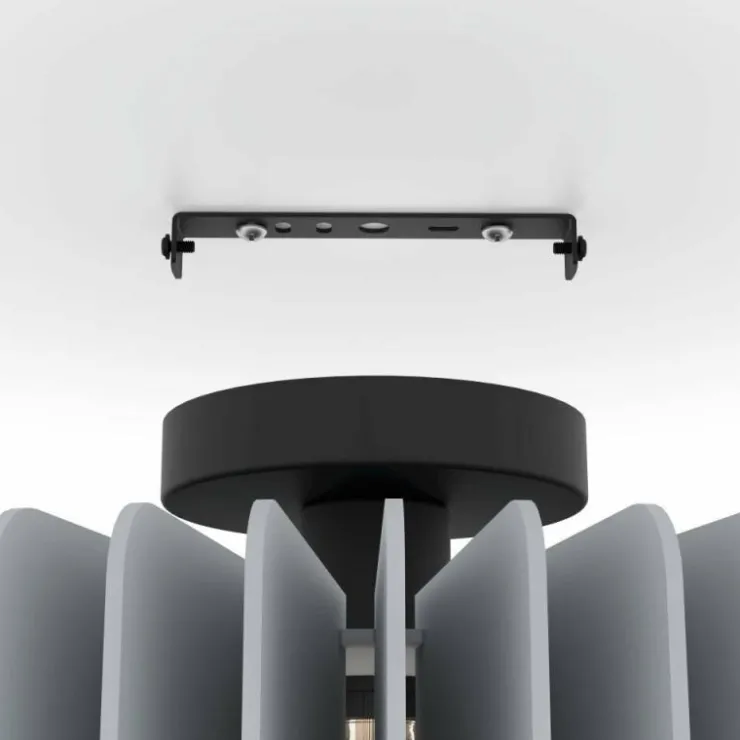 Luminaires Eglo Plafonniers|Plafonnier Eglo PALOMBAIA Noir, 1 lumière