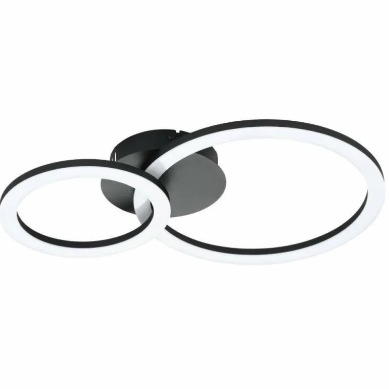 Plafonnier Eglo PARRAPOS-Z LED Noir, 1 lumière