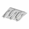 Luminaires Eglo Éclairage Led|Plafonnier Eglo PERTINI LED Chrome, 5 lumières