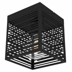 Luminaires Eglo Plafonniers|Plafonnier Eglo PIEDRITAS Noir, 1 lumière