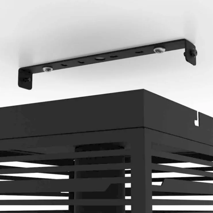 Luminaires Eglo Plafonniers|Plafonnier Eglo PIEDRITAS Noir, 1 lumière