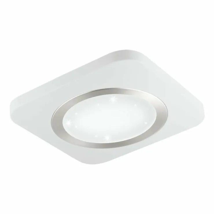 Luminaires Eglo Éclairage Led|Plafonnier Eglo PUYO-S LED Nickel mat, Blanc, 1 lumière