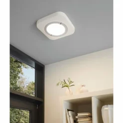 Luminaires Eglo Éclairage Led|Plafonnier Eglo PUYO-S LED Nickel mat, Blanc, 1 lumière