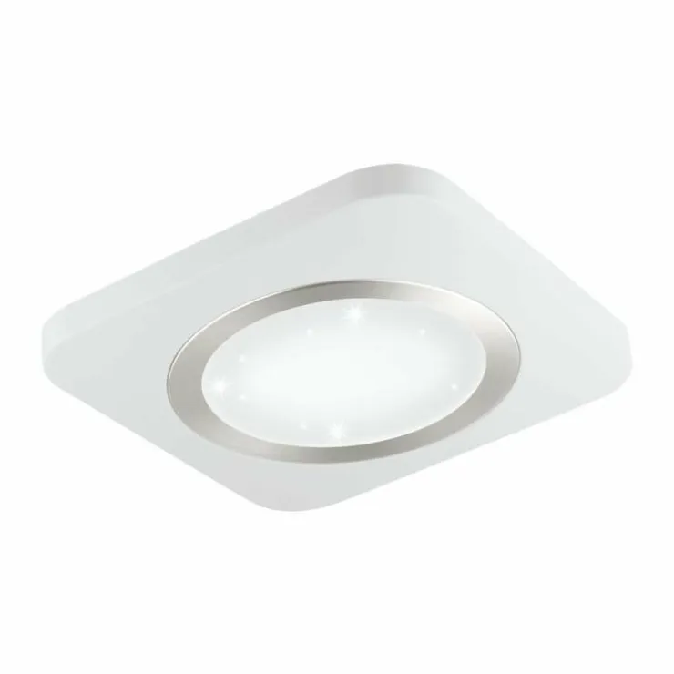 Luminaires Eglo Éclairage Led|Plafonnier Eglo PUYO-S LED Nickel mat, Blanc, 1 lumière